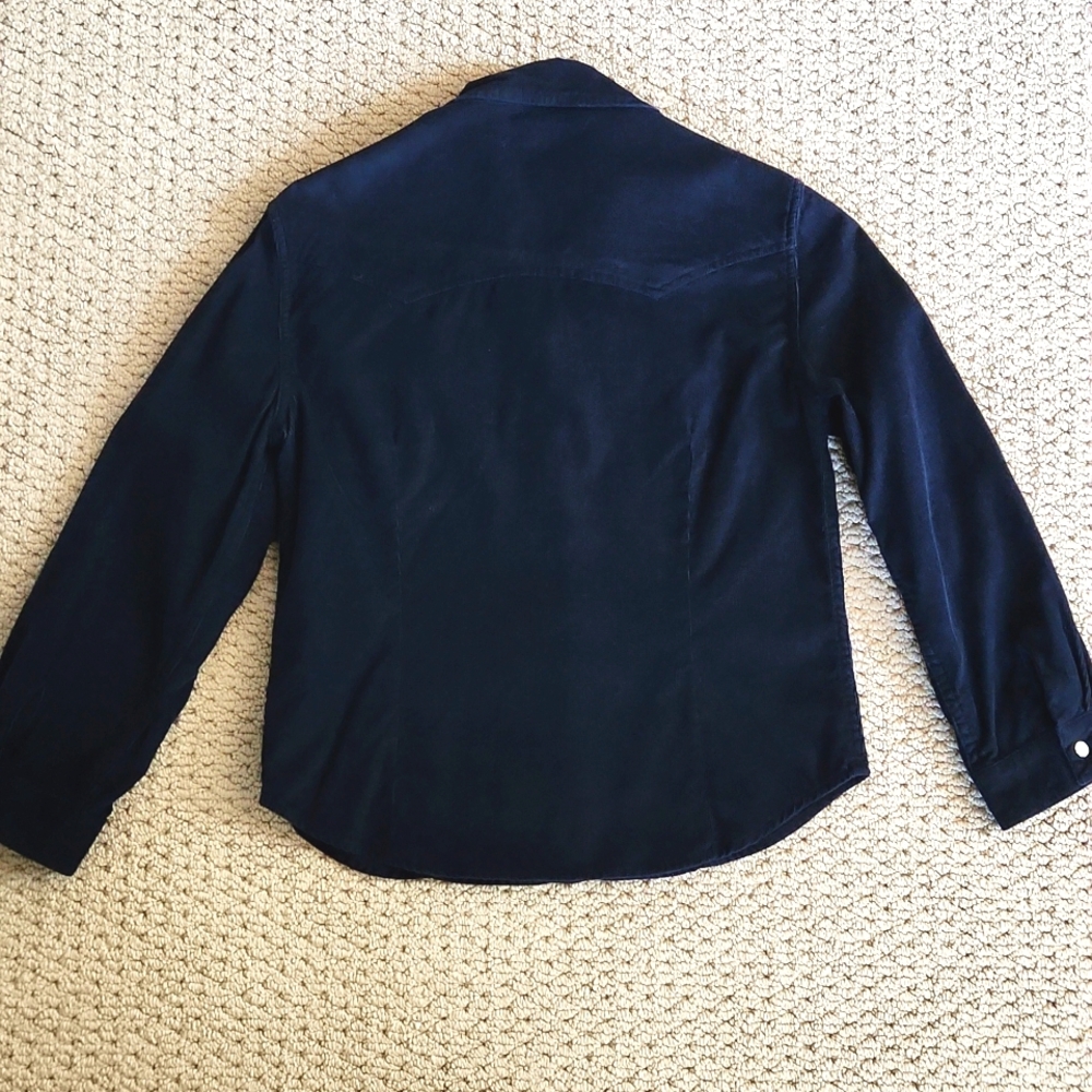 Womens Ralph Lauren Polo Jeans Company 3/4 Sleeve Shirt Small Vintage - Picture 2 of 7